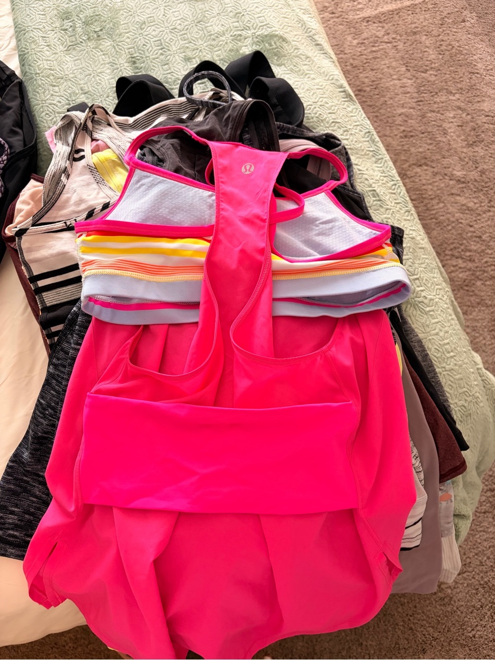 Lululemon Mixed Activewear Tank Tops - Bright Multi-Color Set - Picture 10 of 16